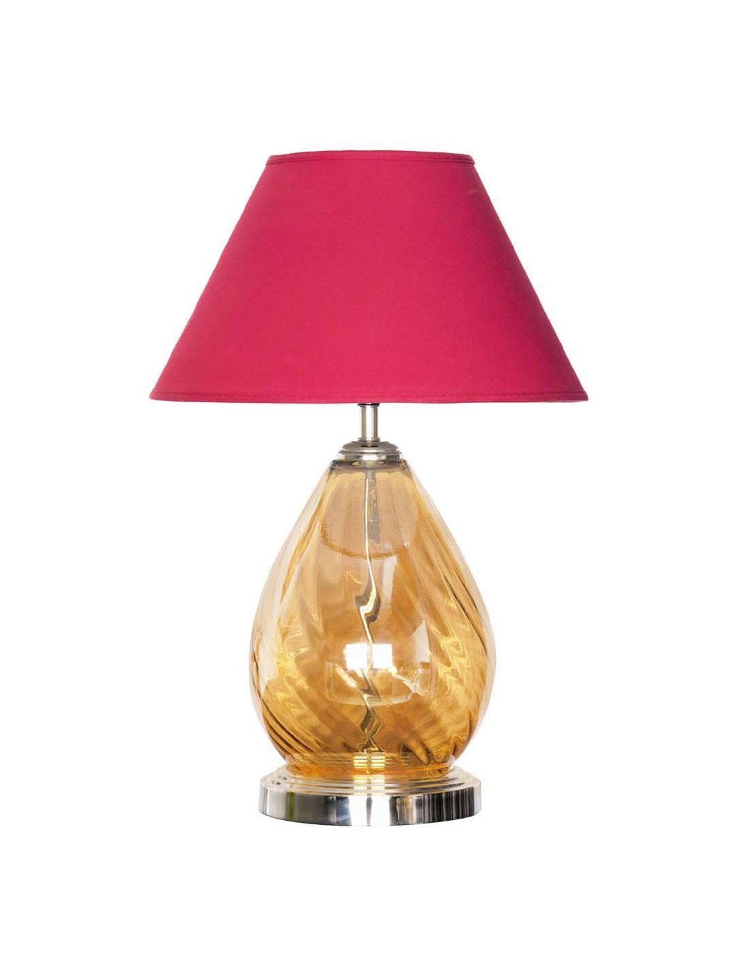DecorativeRay Red PVC Study Table Lamp - Set of 1