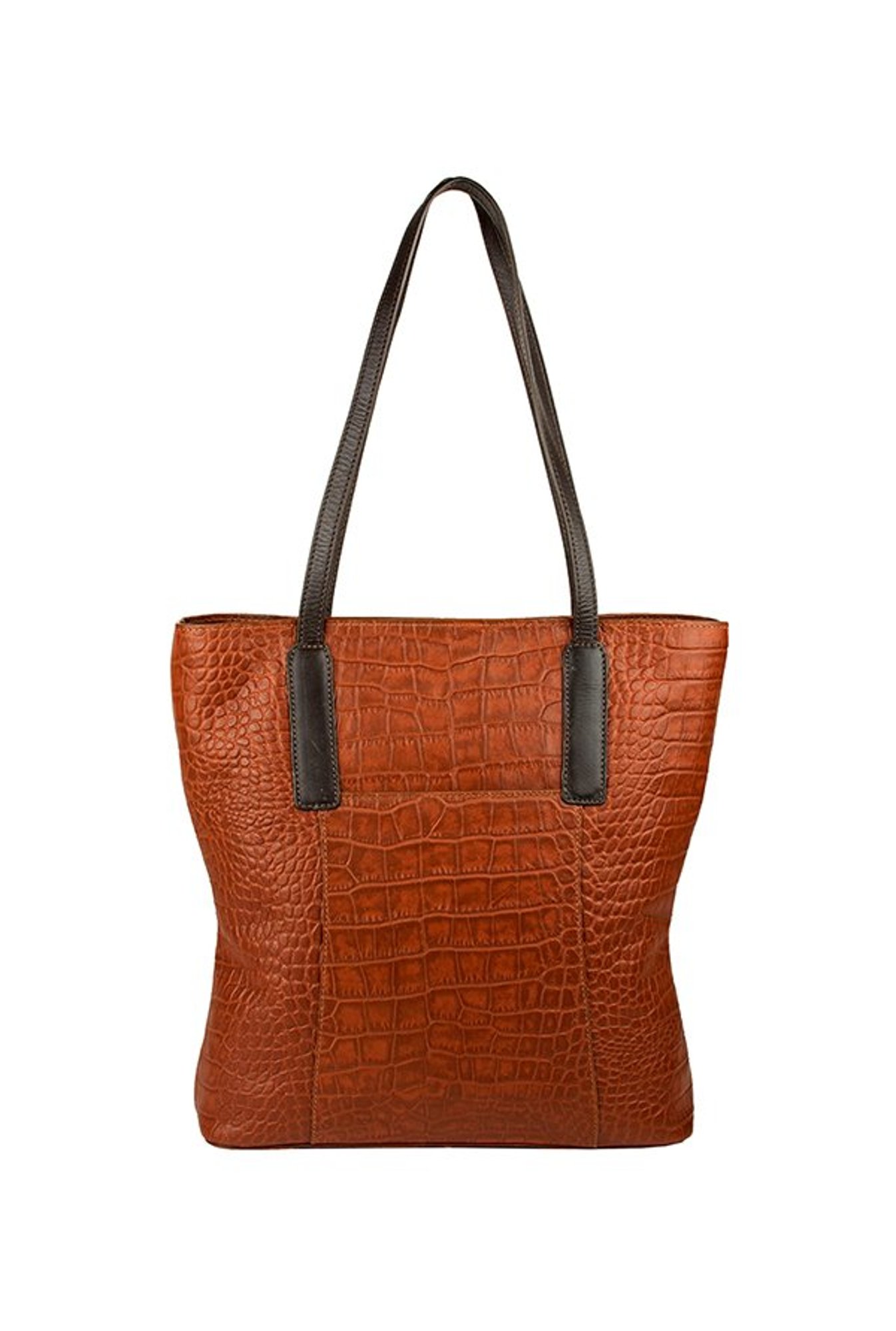 Hidesign Claea 01 Tan Textured Leather Shoulder Bag