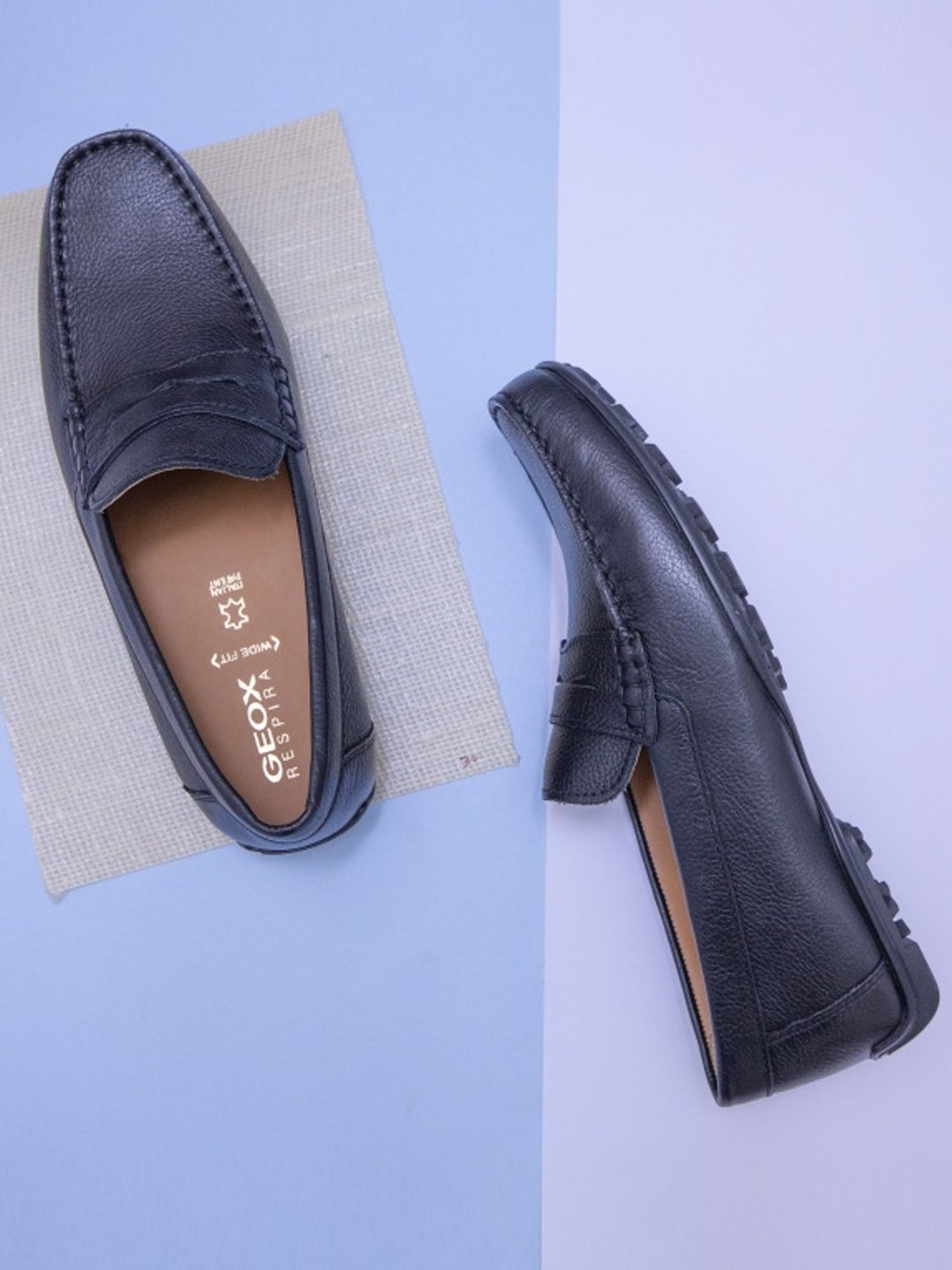 Geox Men's U Kosmopolis+Grip Black Loafers