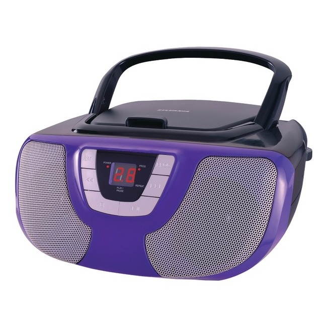 Sylvania SRCD1025-PURPLE Portable CD Radio Boom Box (Purple)
