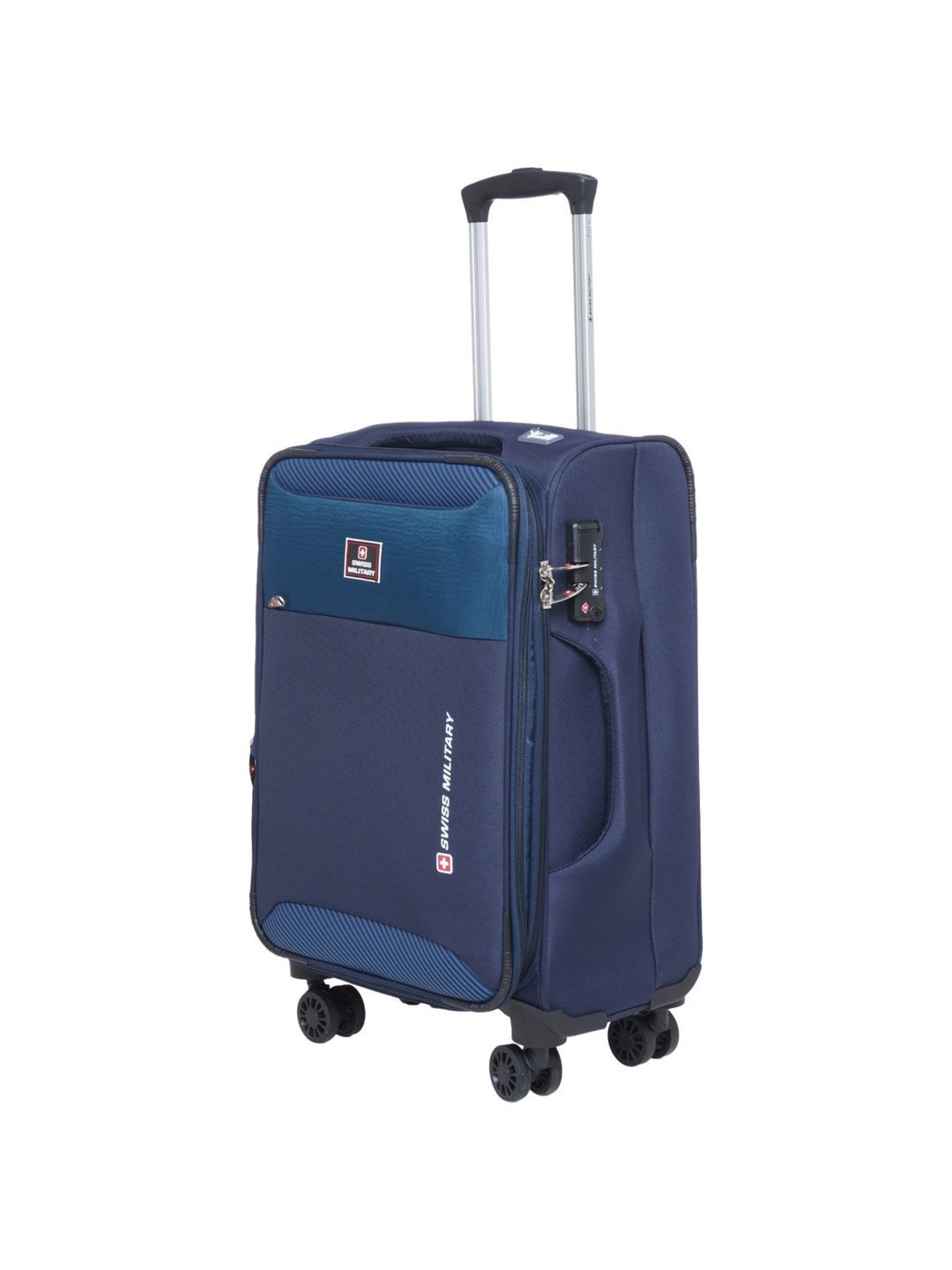 Swiss Military Navy 8 Wheels Large Check-in Luggage