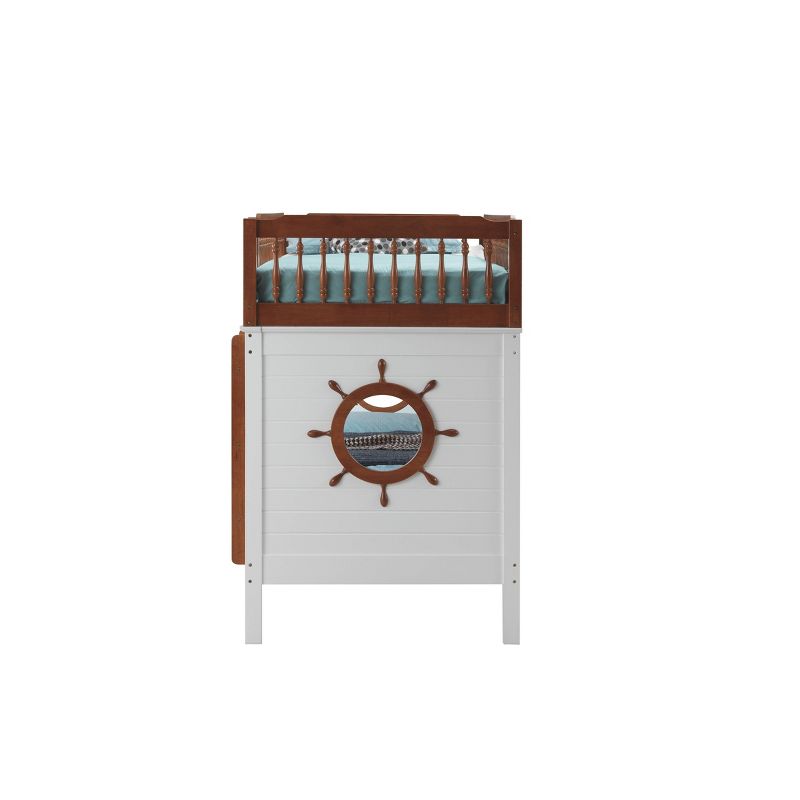 Twin/Twin Farah Bunk Bed Oak/White - Acme Furniture