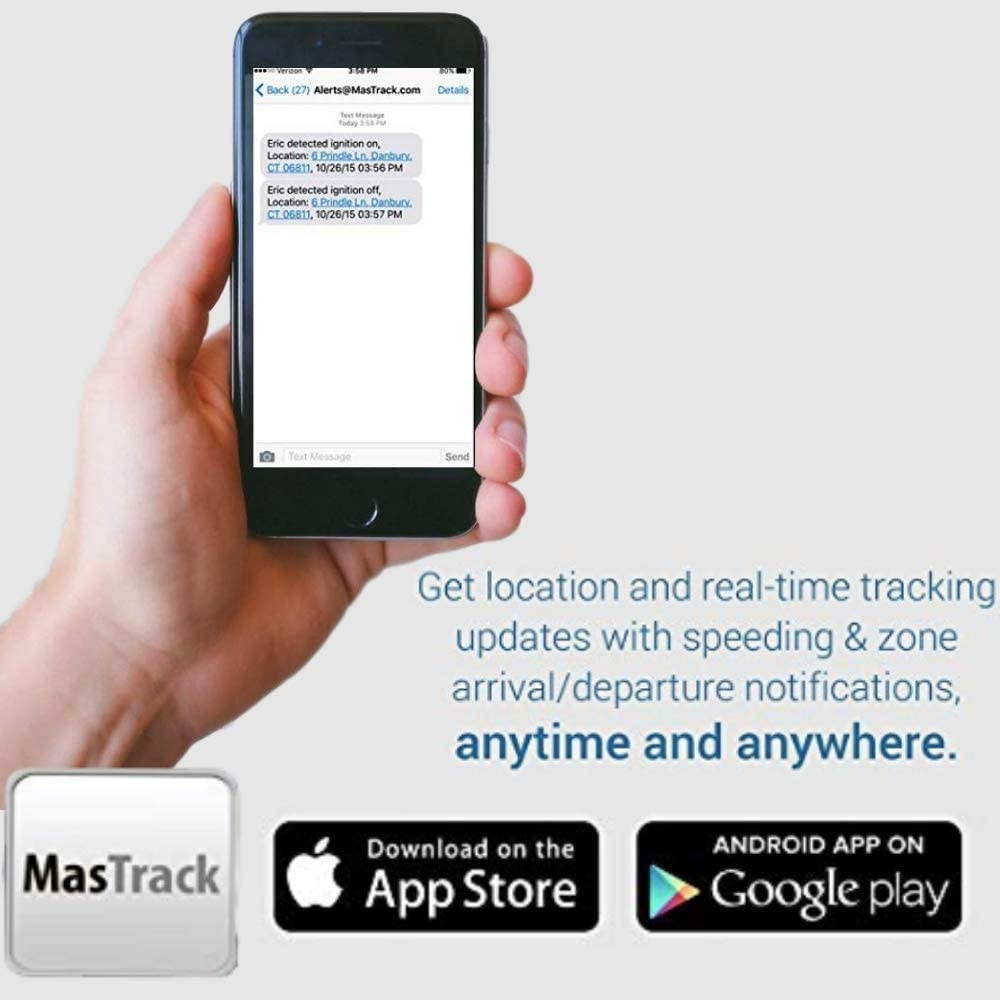 MasTrack Hardwired Real Time GPS Vehicle Tracker Includes 12 Months of Premium Service&hellip;