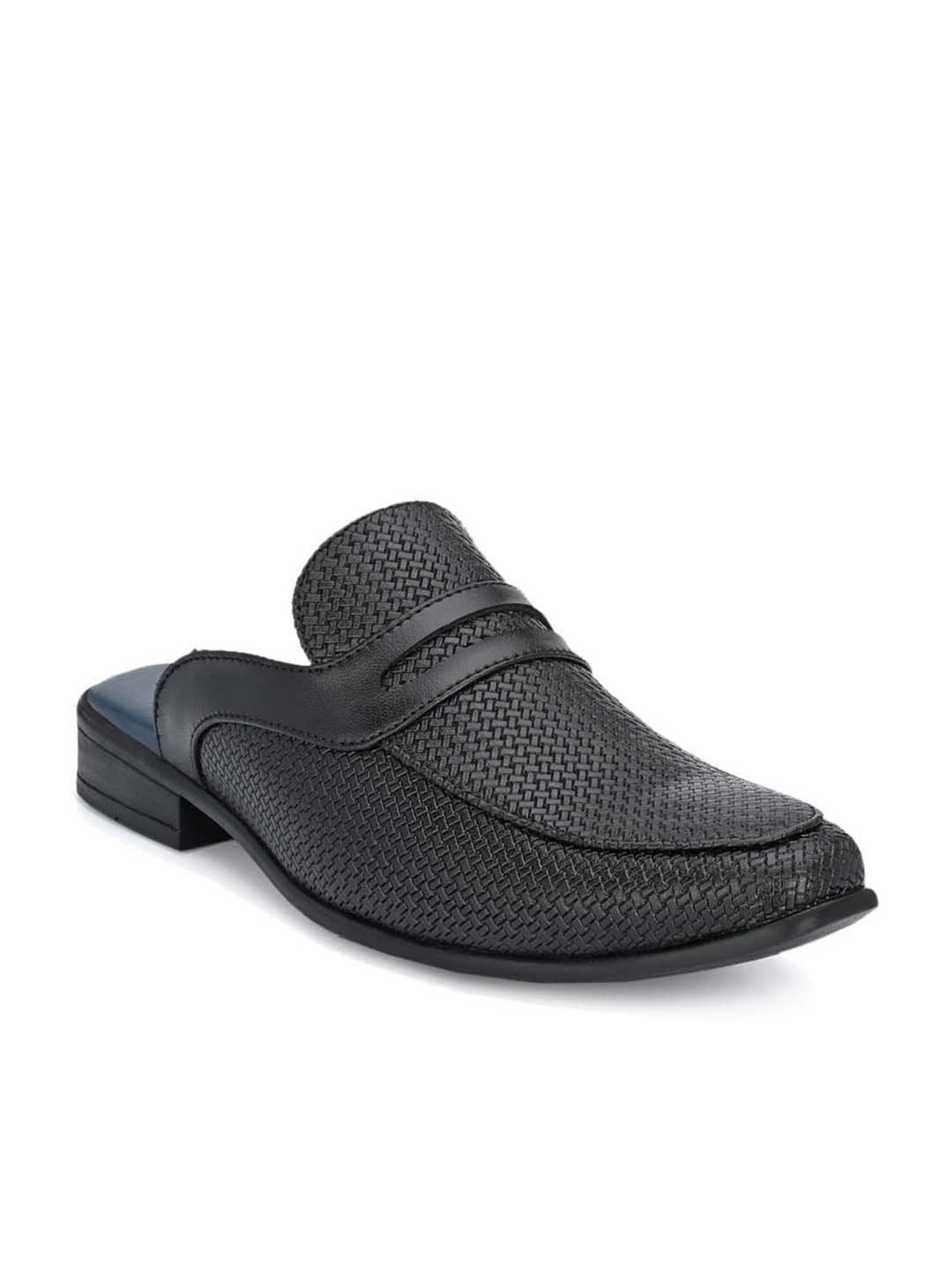 El Paso Men's Black Mule Shoes