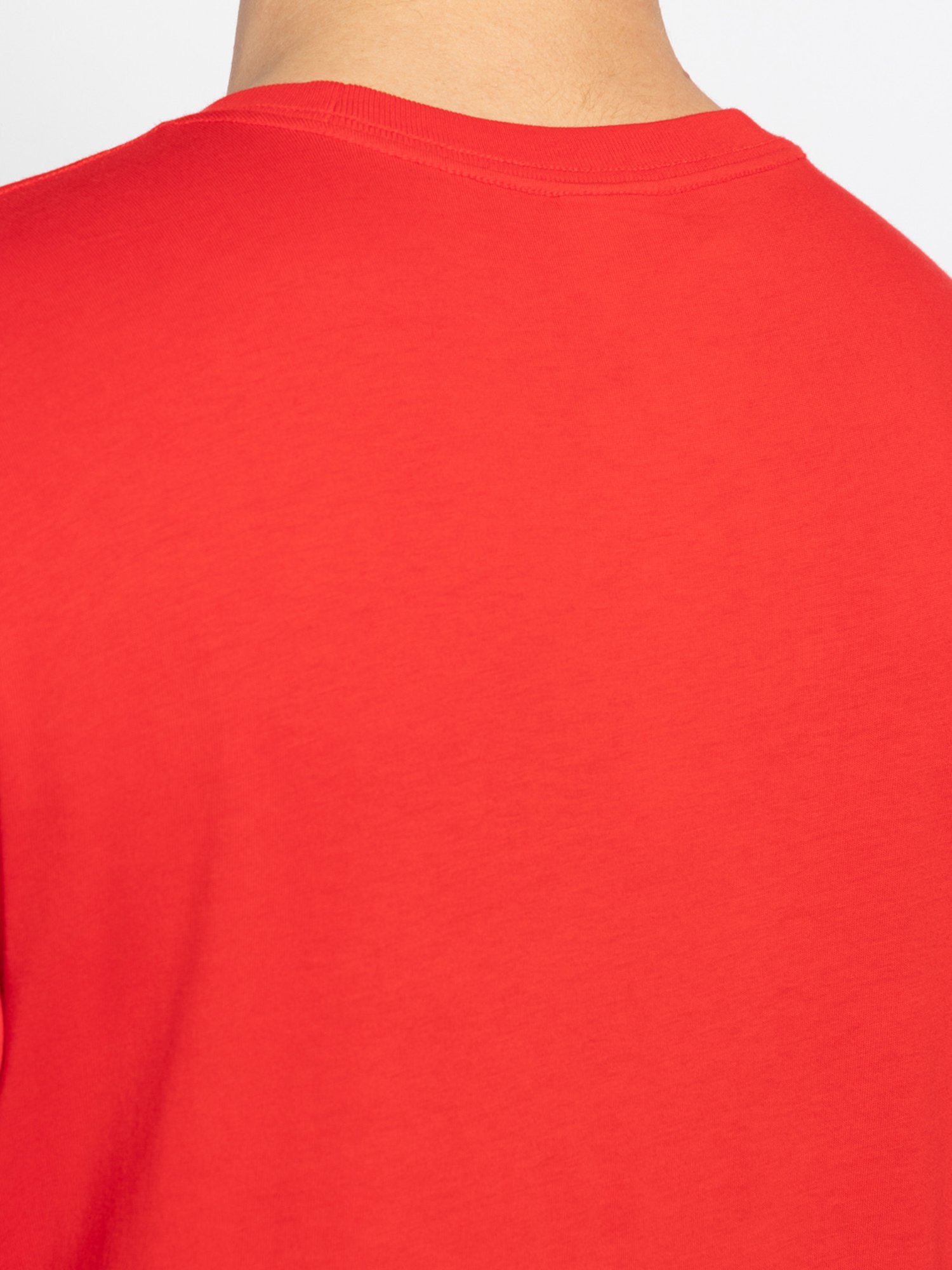 Adidas Red 100% Cotton Regular Printed  T-Shirt