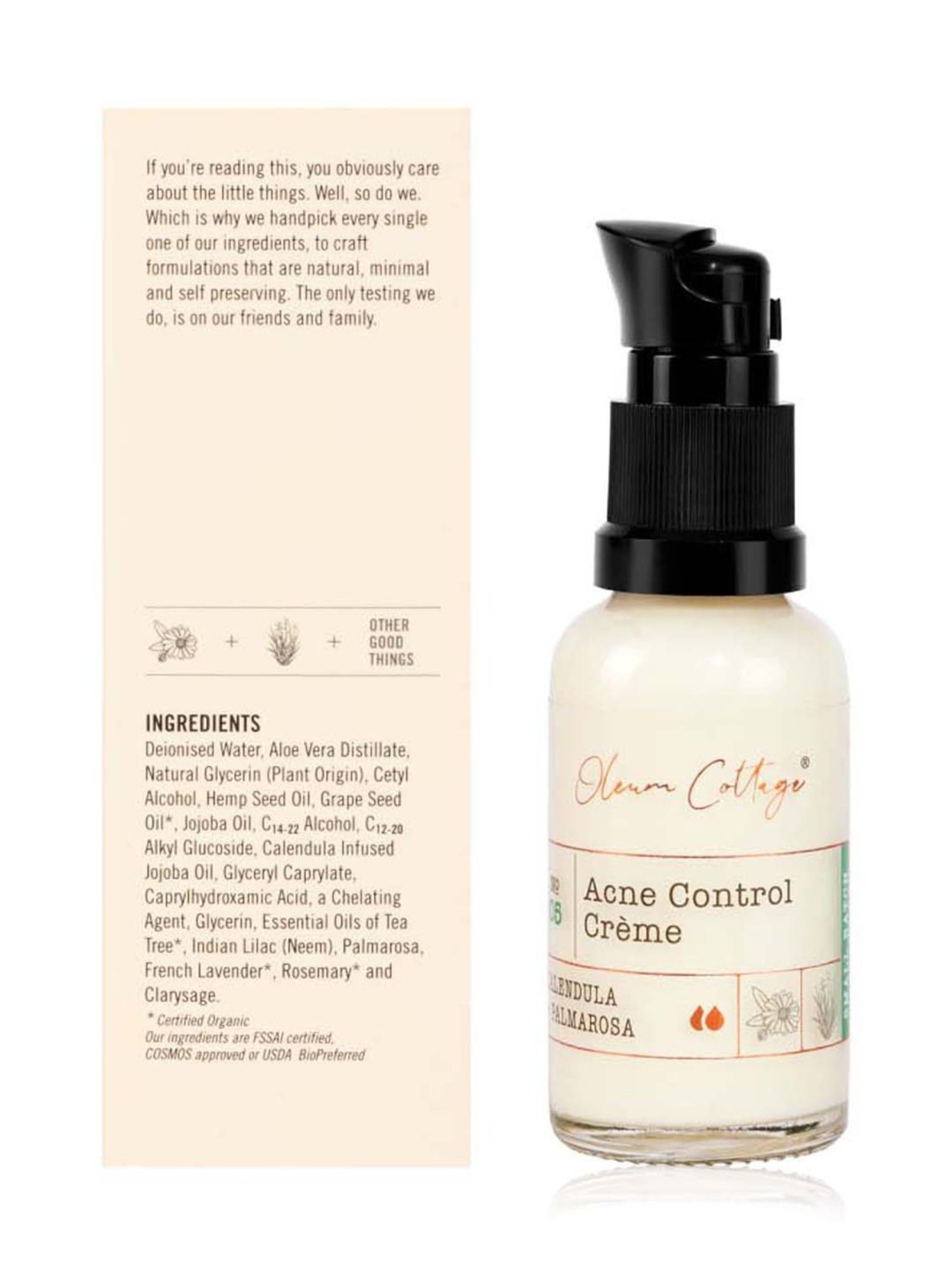 Oleum Cottage Acne Control Creme - 30 ml