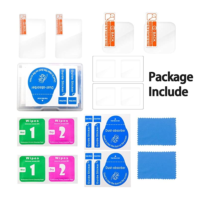 6pcs  Screen Protector for GoPro Hero 8 Black Tempered Glass Screen Protector + Tempered Glass Lens Protector +Small Display Film for Go Pro Hero8 Action Camera