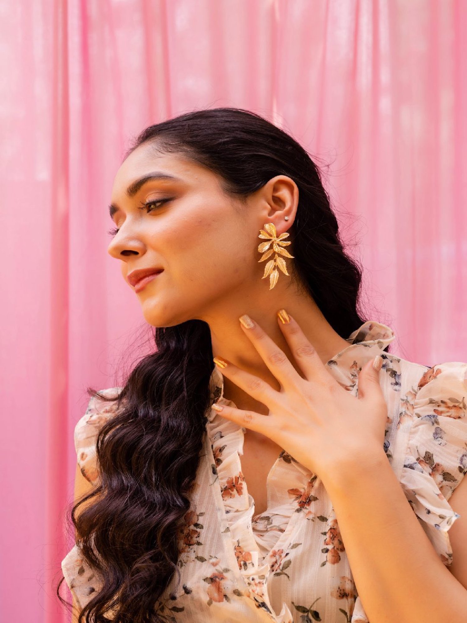 Jewelz Western Style Flower Shaped Earrings for Girls & Women