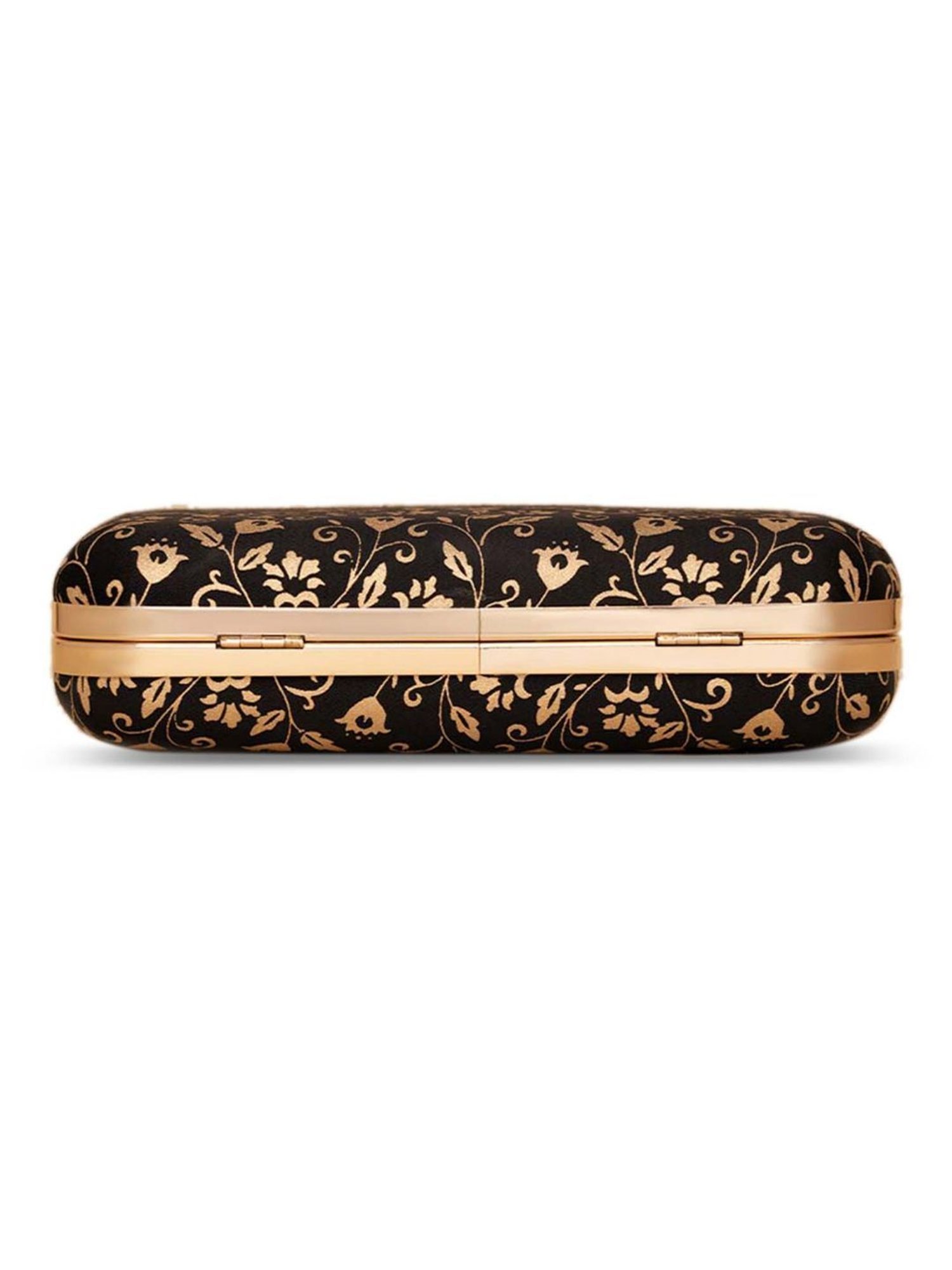 ZOUK Black Floral Small Clutch