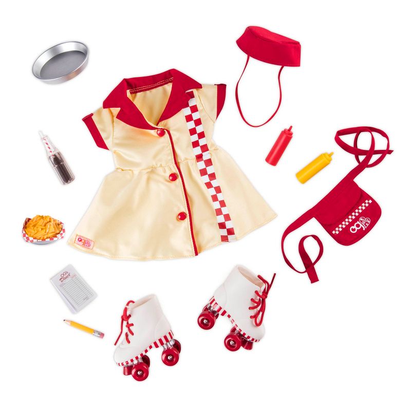 Our Generation Retro Waitress Outfit for 18" Dolls - Today's Special