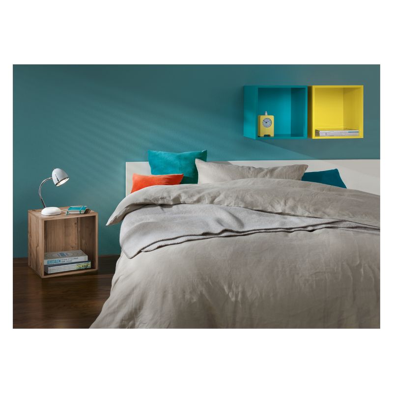 14.8" x 12.8" Wall Shelf Cube Gray - Dolle Shelving