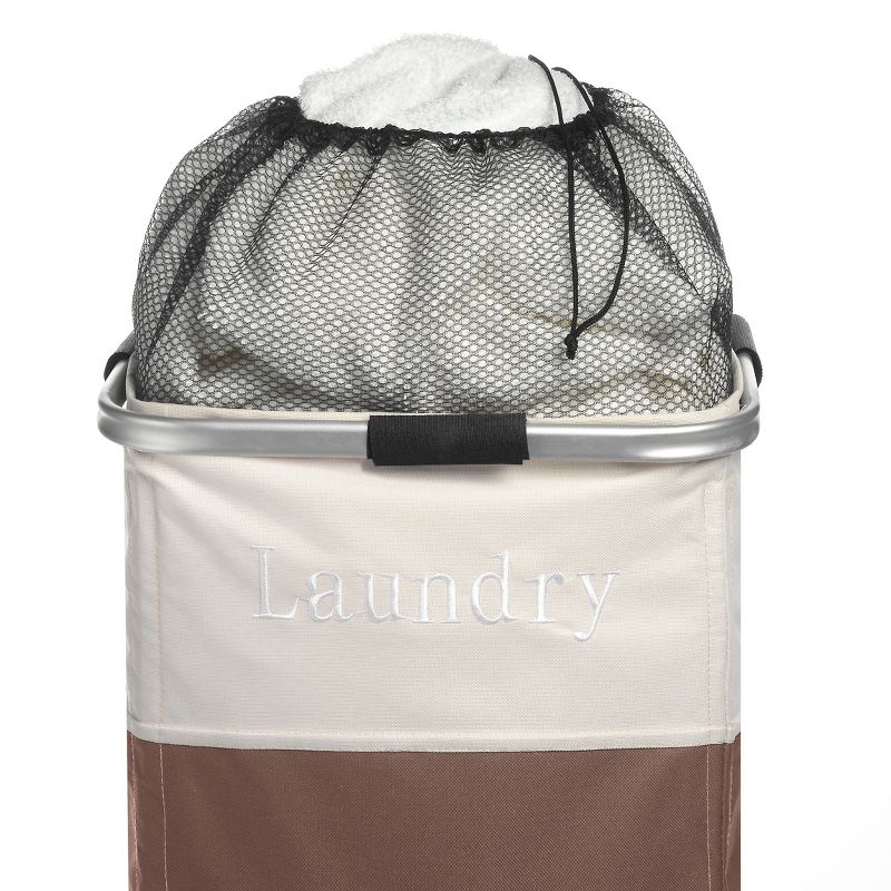 Whitmor Easycare Square Laundry Hamper Java