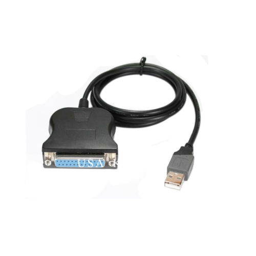 New DB25 25 Pin USB to Female Parallel IEEE 1284 Printer Adapter Cable Cord PC