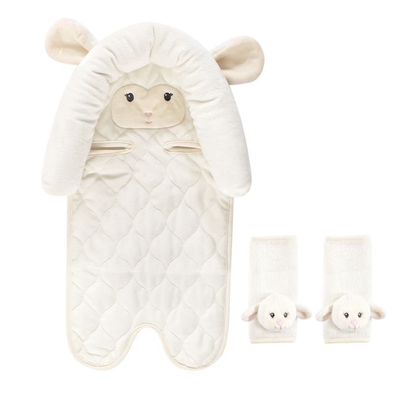 GO By Goldbug Space Duo Head Support And Strap Cover Set For Car Seat, Stroller, Bouncer