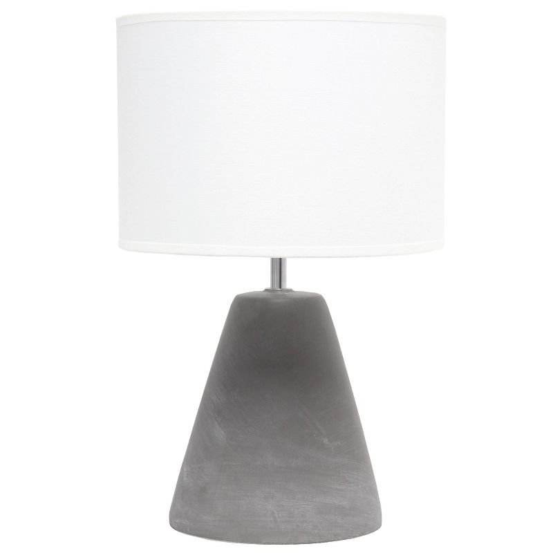 Pinnacle Concrete Table Lamp with Shade White - Simple Designs