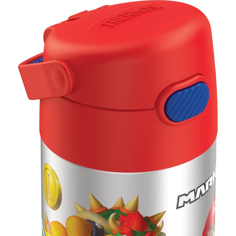 Thermos Mario Kart 12oz FUNtainer Water Bottle with Bail Handle - Red