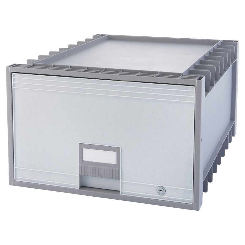 Storex Stackable Archive Storage 24" Drawer Legal Size - Gray