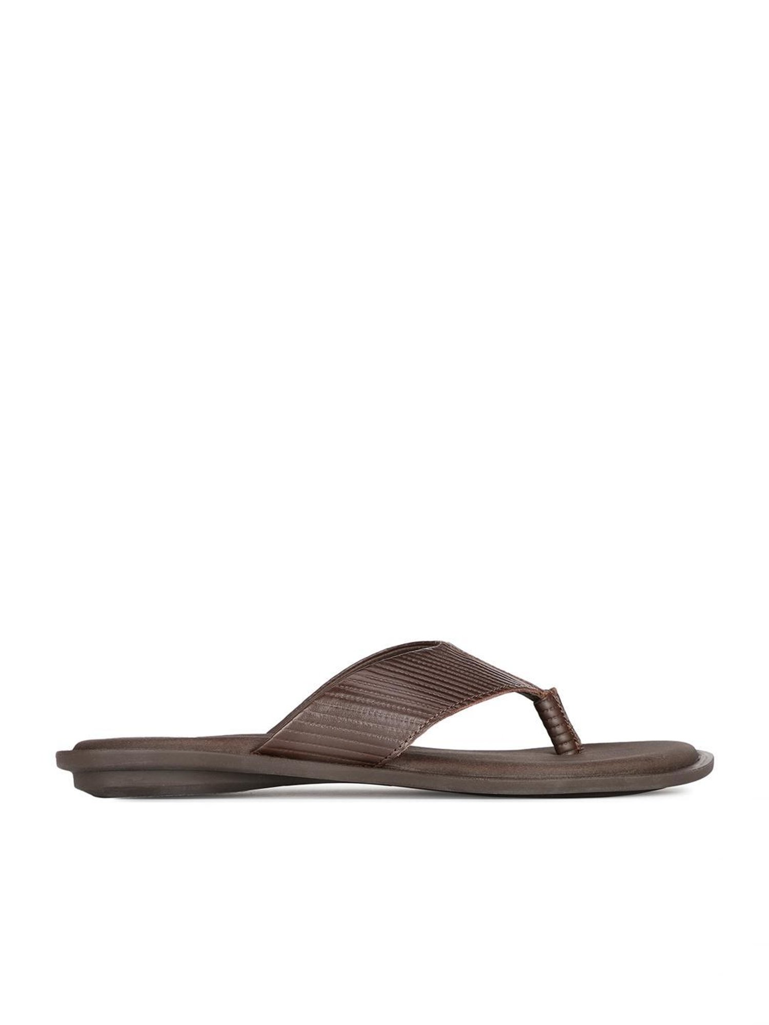 Hush Puppies by Bata Men's EDDIE E Brown Thong Sandals