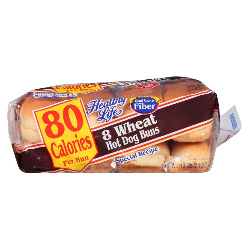 Healthy Life Wheat Hot Dog Buns - 12oz/8ct
