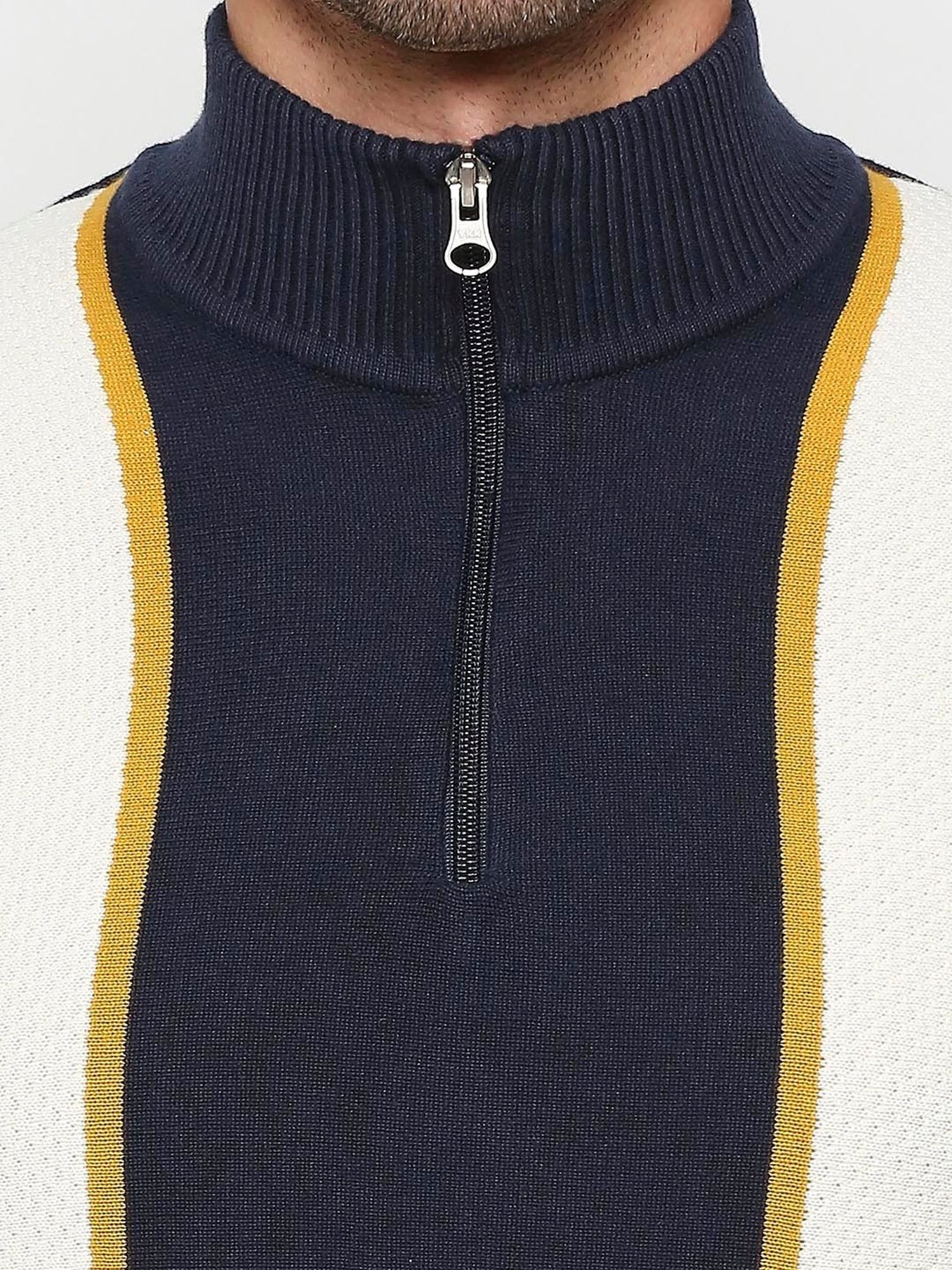 Being Human Navy Regular Fit Sweater