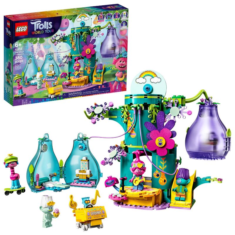 LEGO Trolls World Tour Pop Village Celebration Tree House Building Kit 41255
