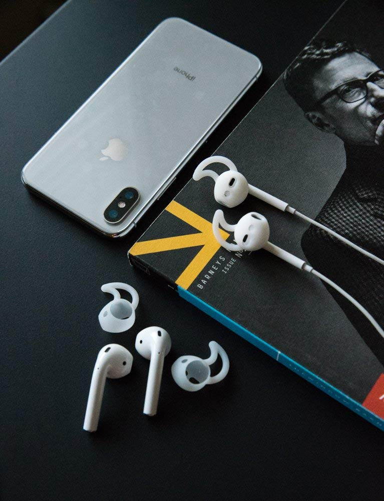 Bailink 2.0 Ear Hooks and Covers Accessories for Apple AirPods or EarPods Headphones/Earphones/ Earbuds (3 Pairs),Apple AirPods and Earpods Covers, For iPhone 6, 6S, 6 Plus, 5S, 5C, and 5 Apple Earpod