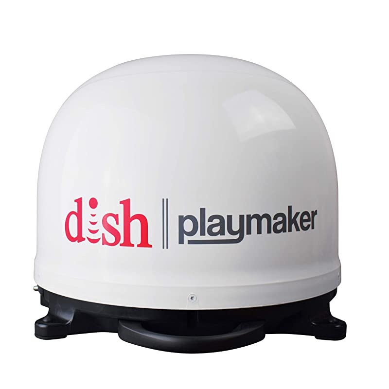 PL-7000R Dish Playmaker White Portable Antenna with Wally HD Satellite Receiver Bundle + Dicor 501LSW-1 Epdm Self-Leveling Lap Sealant-10.3 Oz. Tube, White, 10.3 Fluid_Ounces
