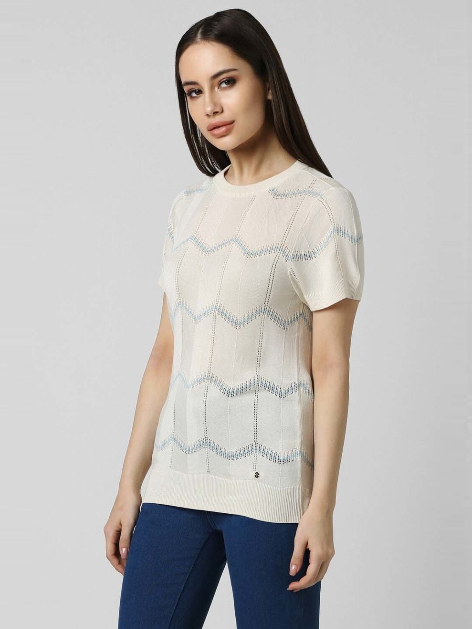 Van Heusen Beige Printed Top