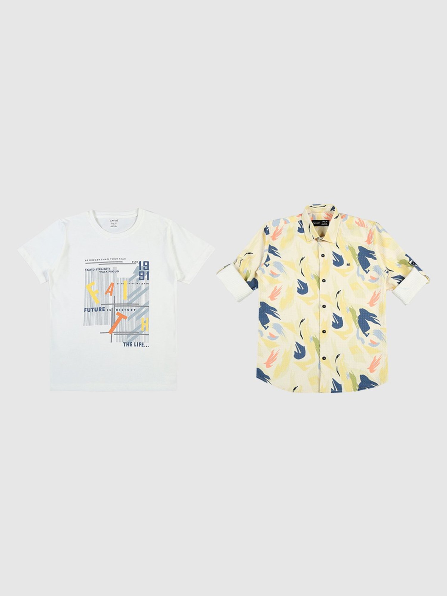 Mothercare Kids Multicolor Printed T-Shirt Set (Pack of 2)