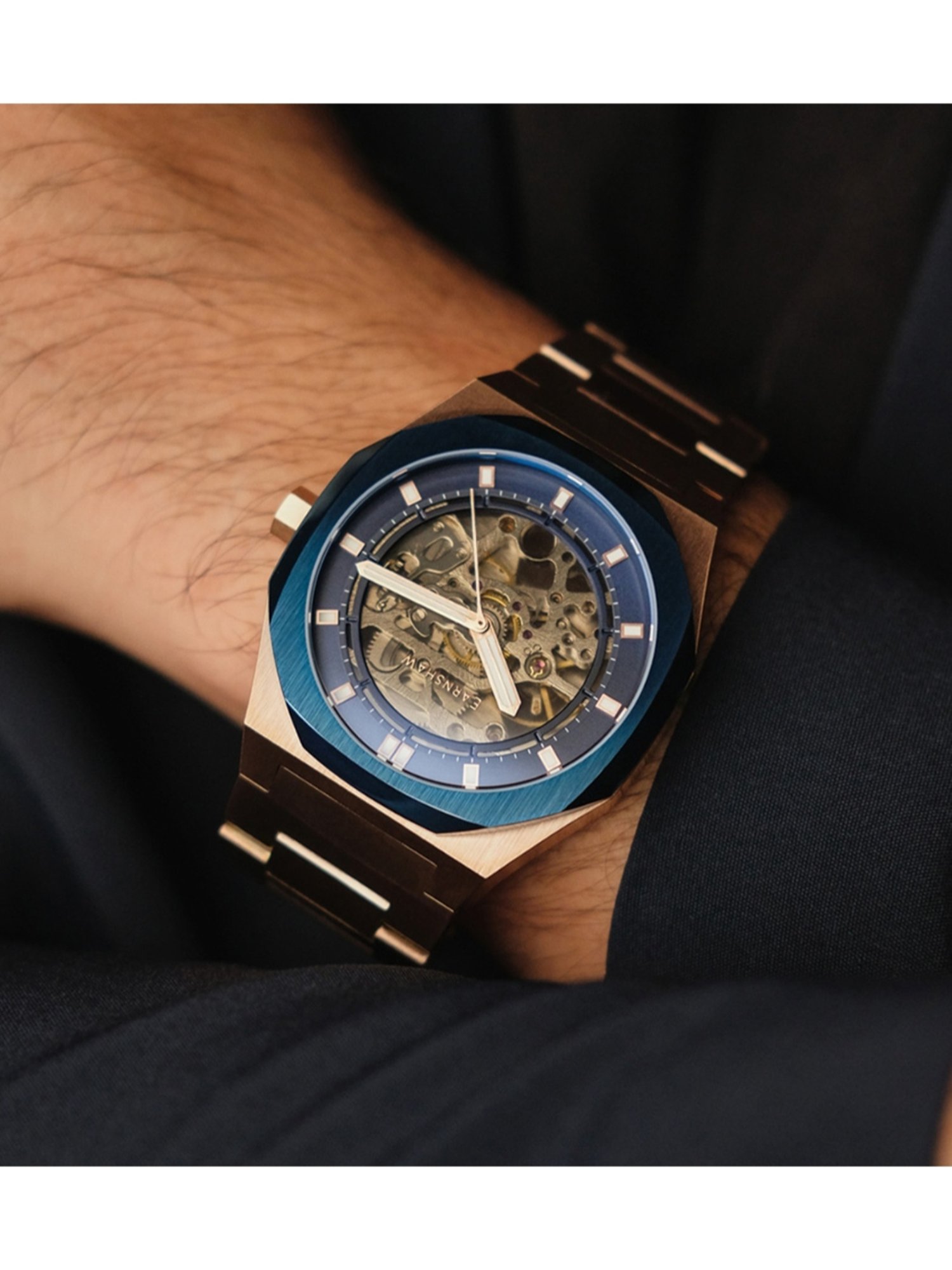 EARNSHAW ES-8142-88 Drake Skeleton Automatic Watch for Men