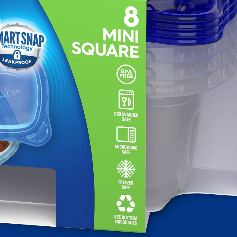 Ziploc Square Extra Small Container - 8ct