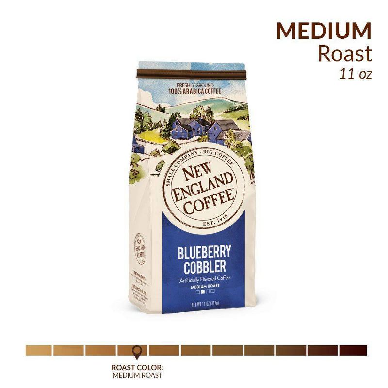New England Blueberry Cobbler Medium Roast Ground Coffee - 11oz