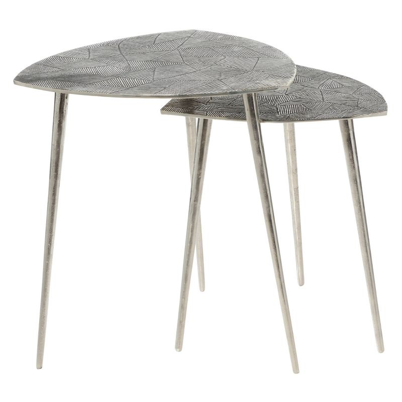 2pk Aluminum Patio Accent Table - Olivia & May