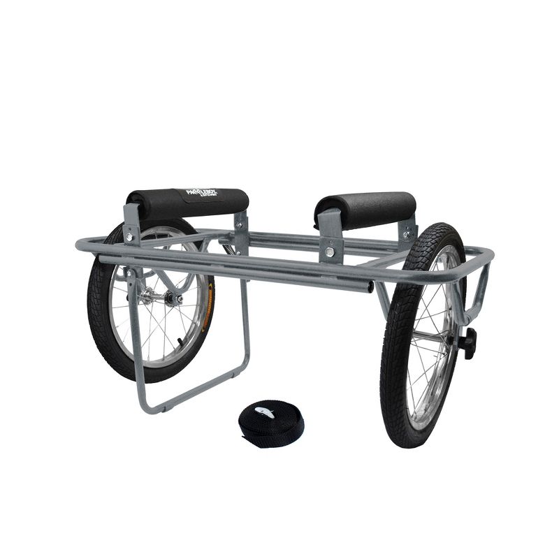 Seattle Sports Paddleboy ATC All Terrain Center Heavy Duty Kayak Canoe Boat Carrier Dolly Cart with 16 Inch Wheels and 300 Pound Capacity, Grey