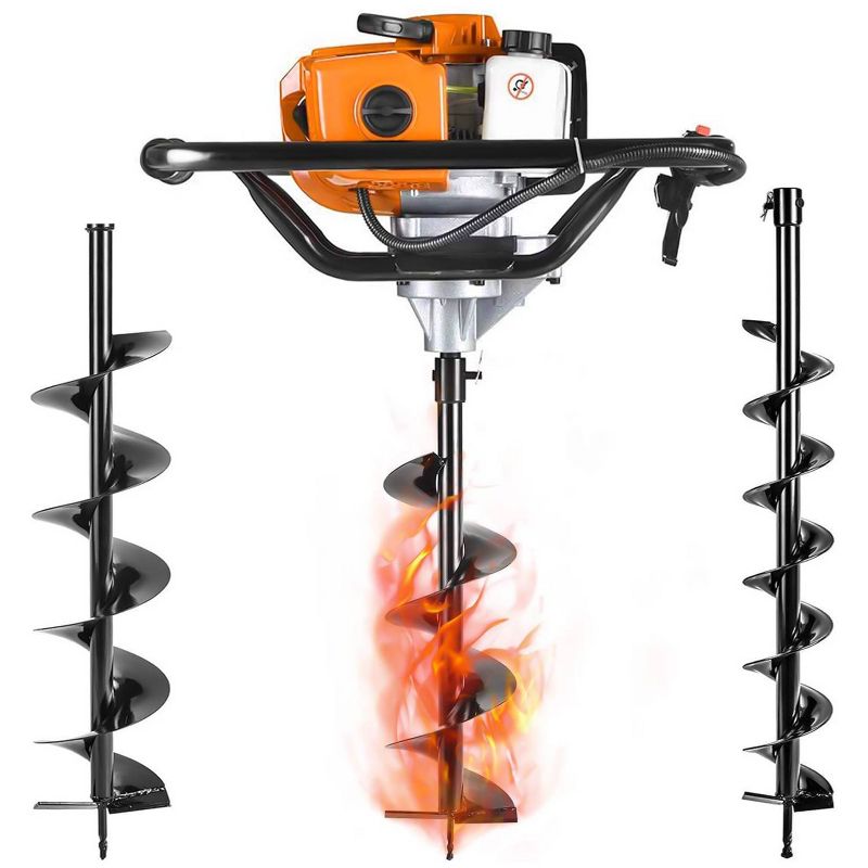 Salem Master 52CC 2 Stroke Gas Powered Posthole Digger and Earth Auger Drill for Fence and Planting