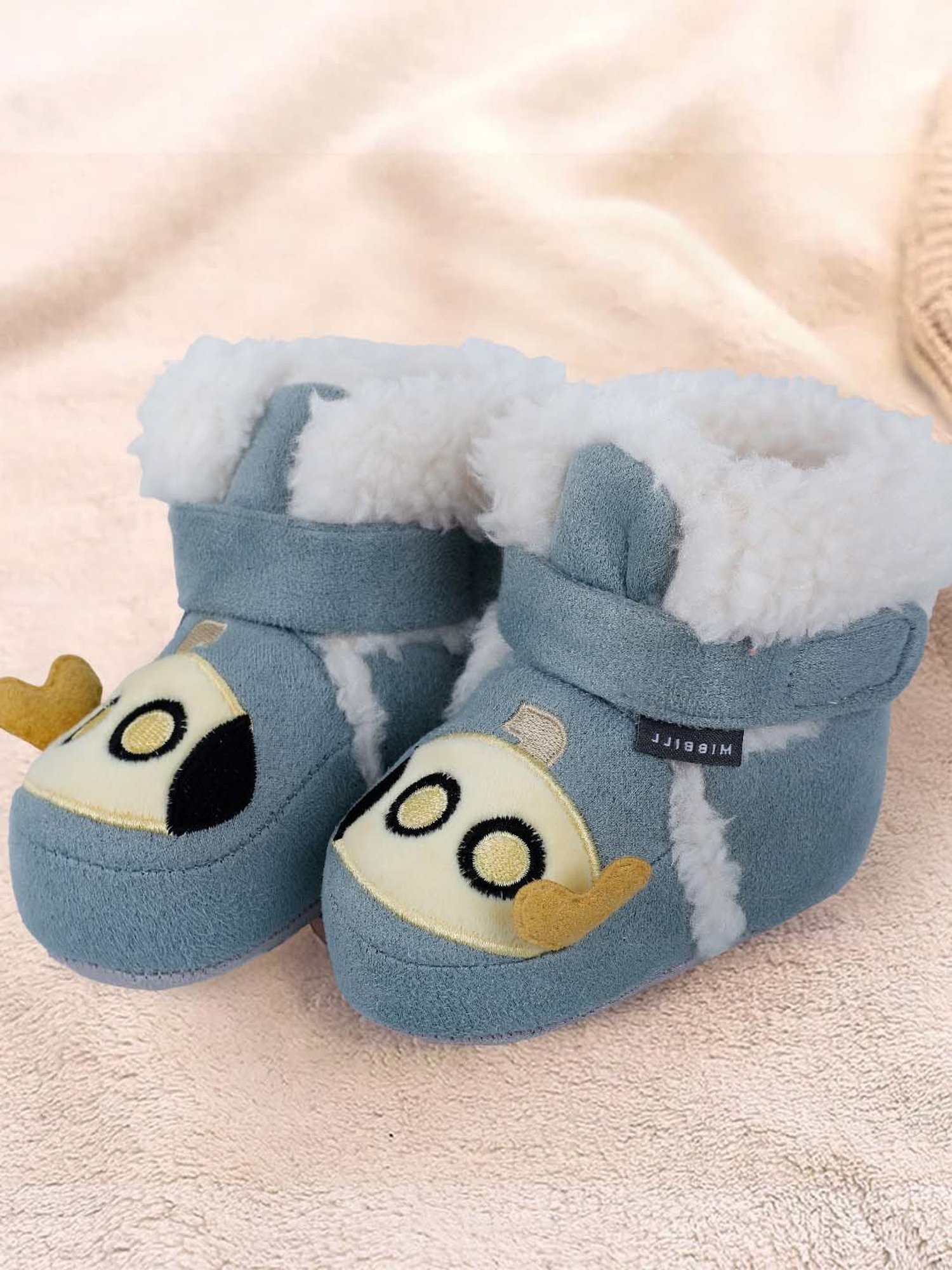 Baby Moo Kids Blue Casual Booties