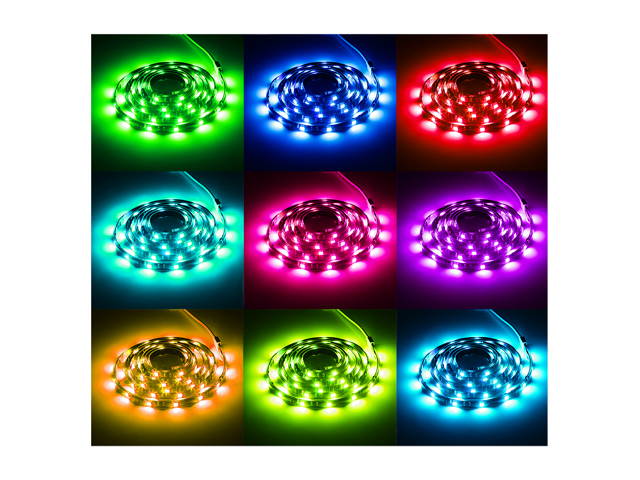 TorchStar LED Strip Light Kit, works with Amazon Alexa, 4pcs - Waterproof Strip Lights, Flexible Strips, RGB