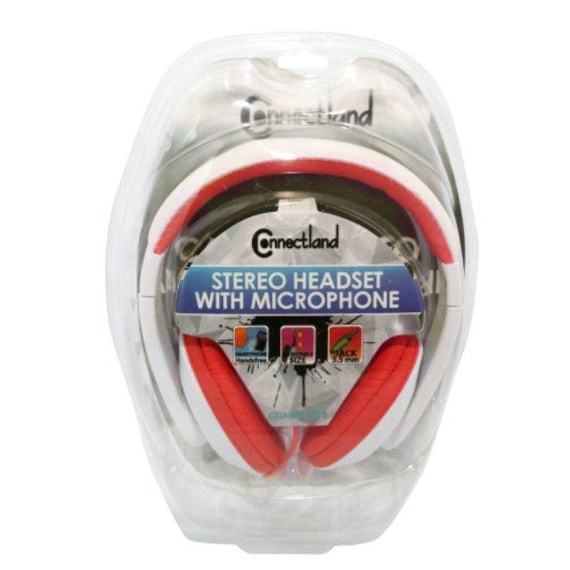 SYBA Red/White CL-AUD63080 Binaural Headphone