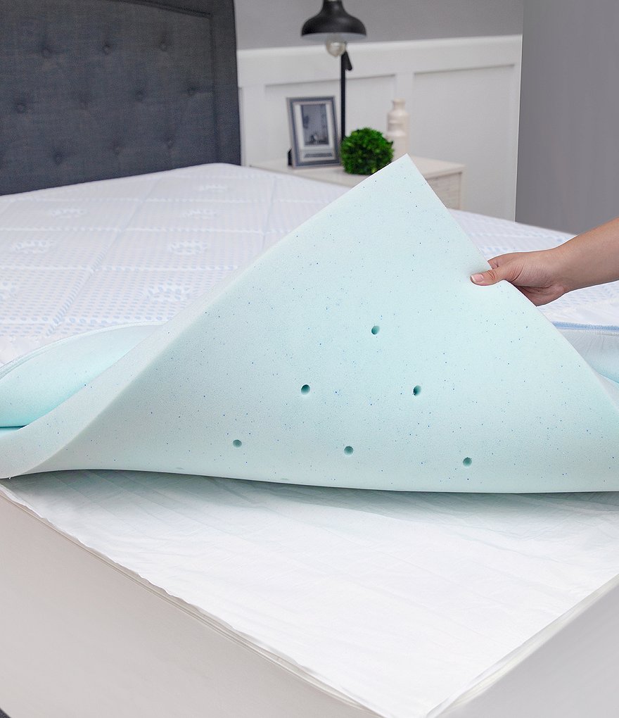 Sensorpedic SensorCOOL 3#double; Quilted Gel-Infused Memory Foam Bed Topper