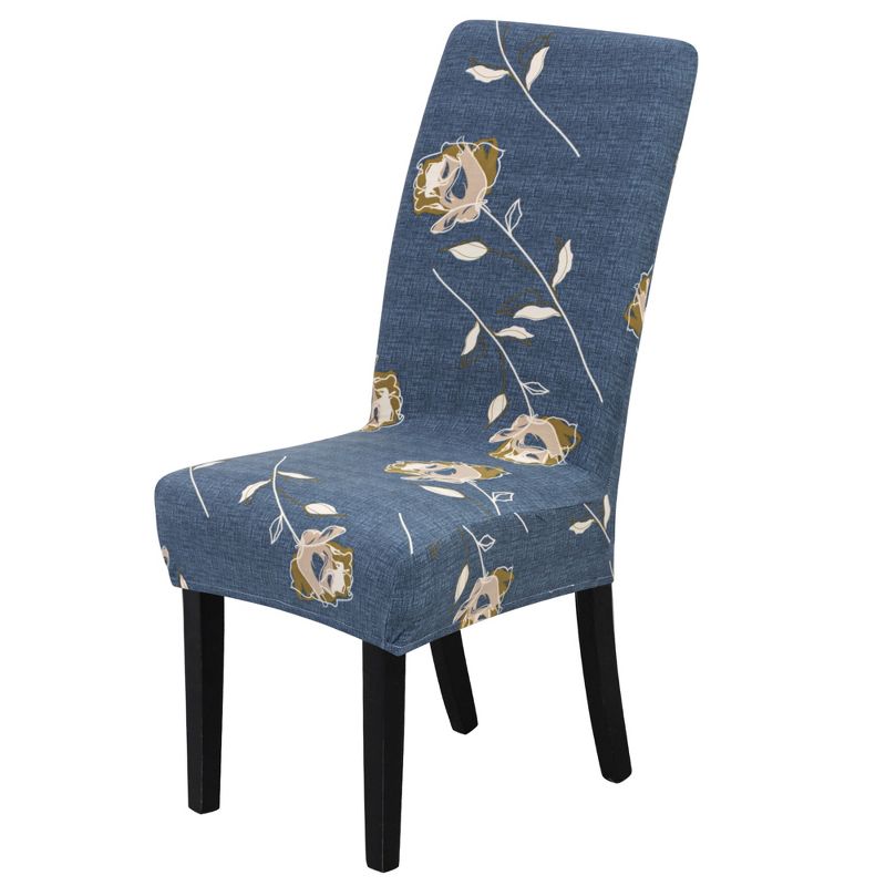 1 Pc Polyester Stretch Dining Chair Slipcovers Multicolored  - PiccoCasa