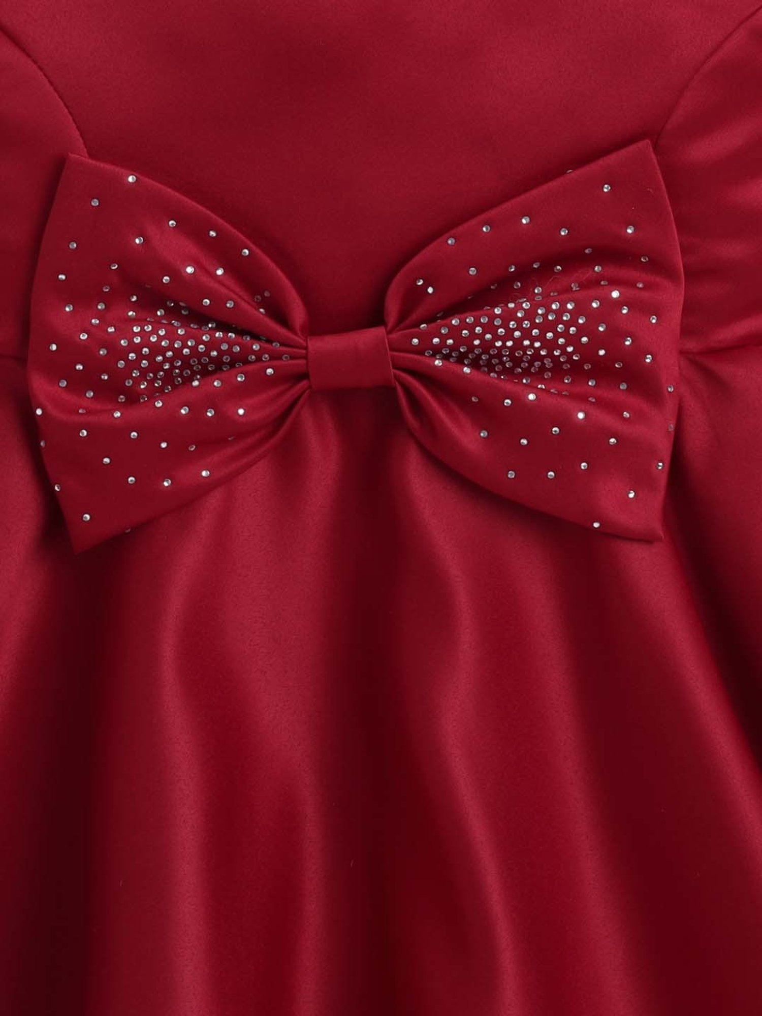 The Magic Wand Kids Red Applique Dress