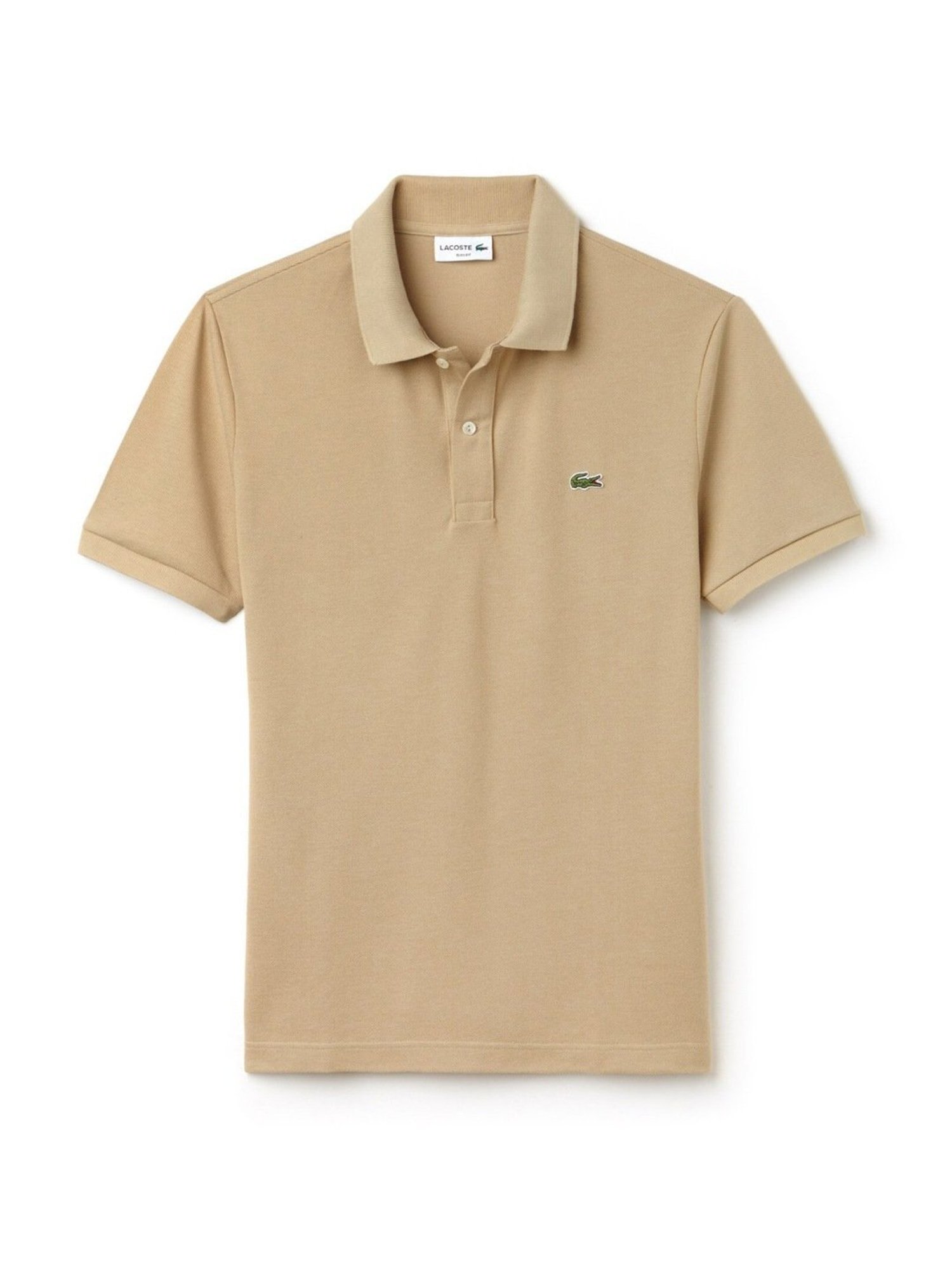 Lacoste Beige Slim Fit Petit Pique Polo T-Shirt
