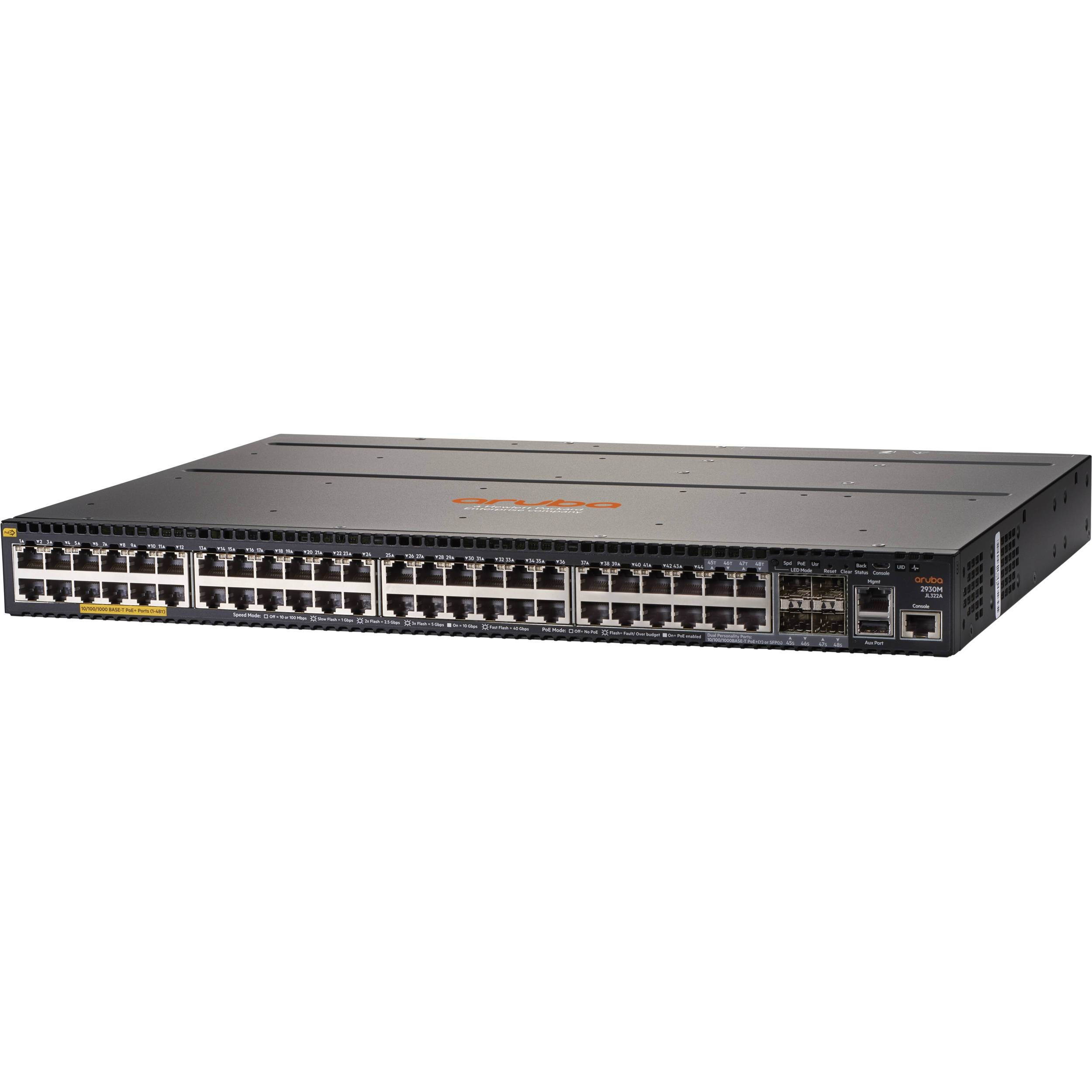 Aruba 2930M 48G POE+ 1-Slot Switch