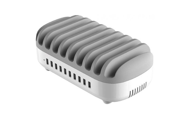 Compulocks 10 Ports USB Charging Dock Station - Wired - Mobile Phone, Tablet, USB Device - Charging Capability - USB - 10 x USB