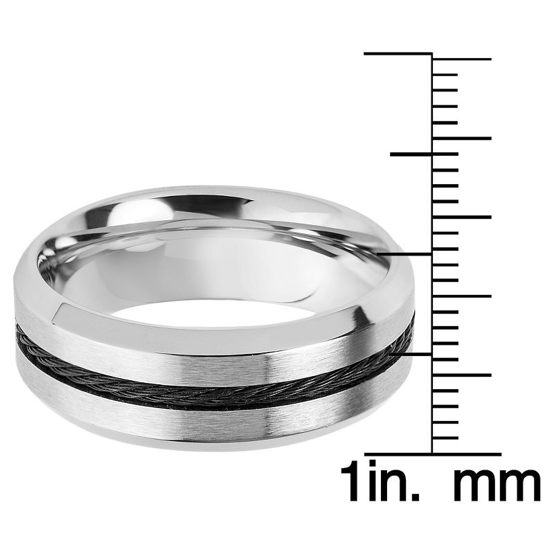 Men's West Coast Jewelry Stainless Steel Brown Leather Braided and Beaded Bracelet