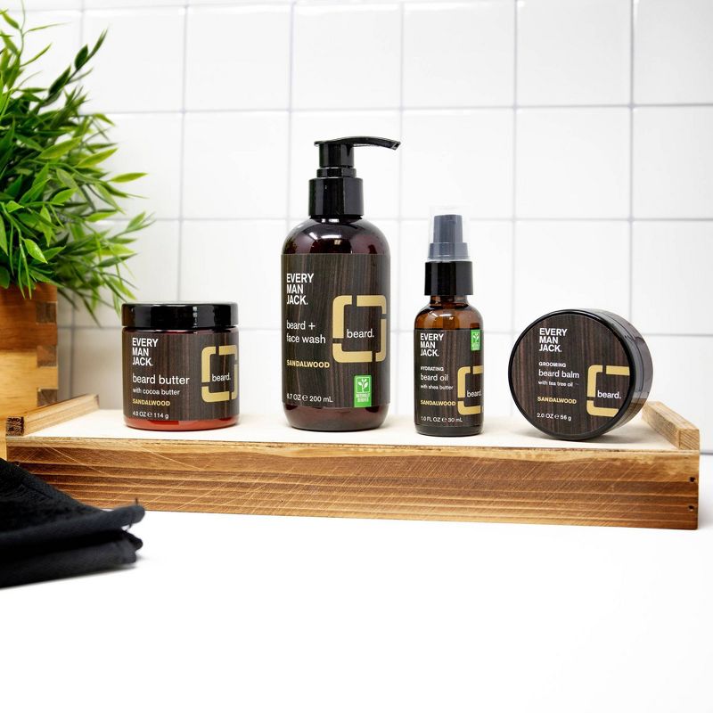 Every Man Jack Sandalwood Grooming Beard Balm - 2oz