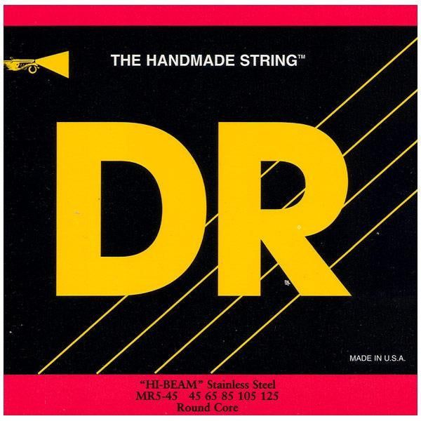 DR Hi-Beam Stainless Steel - Medium - 5-String - Bass Guitar Strings