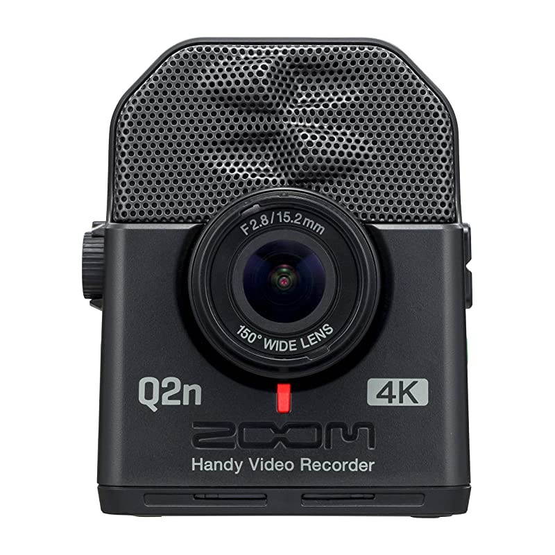 Q2n-4K Handy Video Recorder, 4K/30P Ultra High Definition Video, Compact Size, Stereo Microphones, Wide Angle Lens, for Recording Music, Video, Youtube Videos, Livestreaming