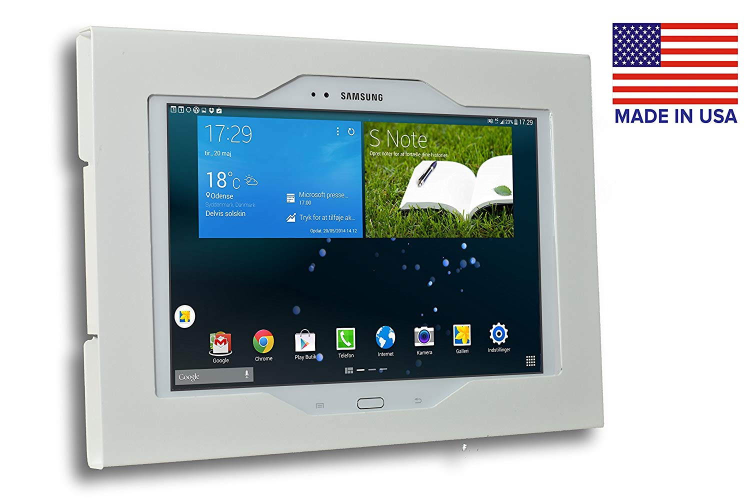 TABcare Dell Latitude 5285 5290 Security Locking Metal Case for Kiosk, POS, Store, Show Display (Black, Wall Mount VESA)