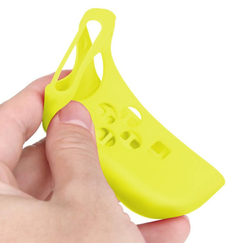 Nintendo Switch Joy-Con Grip Gel Guards with Thumb Grips Caps - Protective Case Covers Anti-Slip Ergonomic Lightweight Design Joy Con Comfort Grip Controller Skin Accessories (1 Pair Yellow)